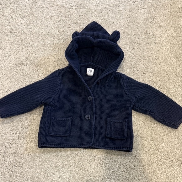 GAP Other - GAP Dark Blue Baby Sweater with Hood